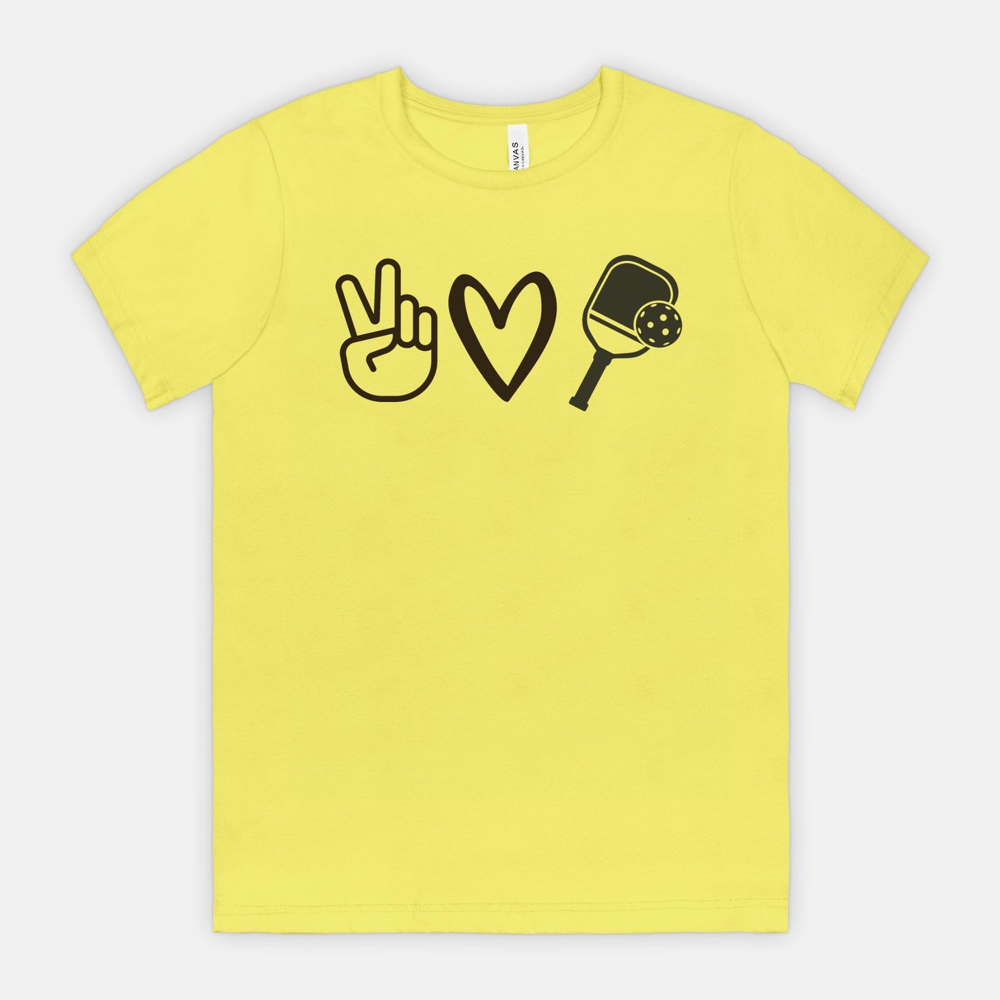 Peace, Love, & Pickleball T-Shirt